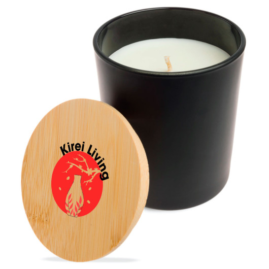 Large Glass Soy Candles Branded 1